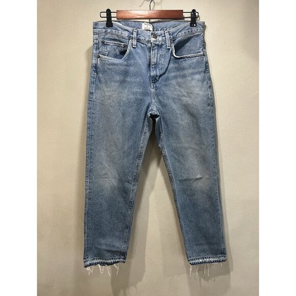 Talula Agolde High Rise Taper Straight Leg Women’s Jeans Blue 26 Slouched Peg - Picture 1 of 5